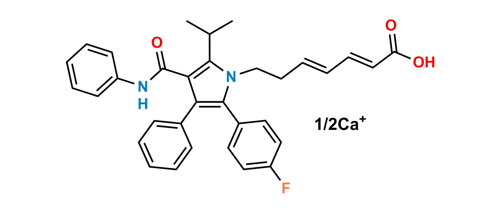 Atorvastatin 2,3,4,5-Dianhydro Acid Calcium salt